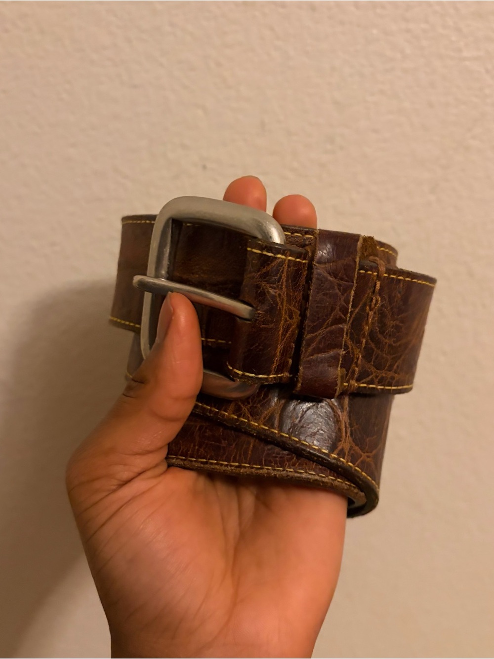 Martin Dingman Brown Leather Men’s Belt